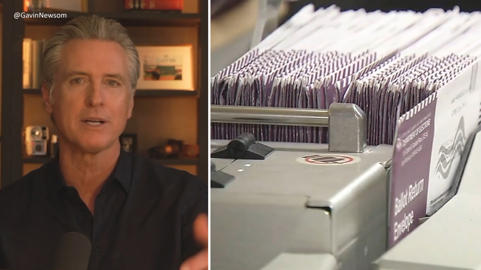 California Governor Gavin Newsom signs election security bills expanding voter access, preventing interference ahead of midterms