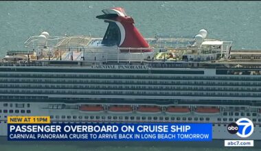 Passenger goes overboard on Carnival Panorama cruise ship from Puerto Vallarta to Long Beach, California