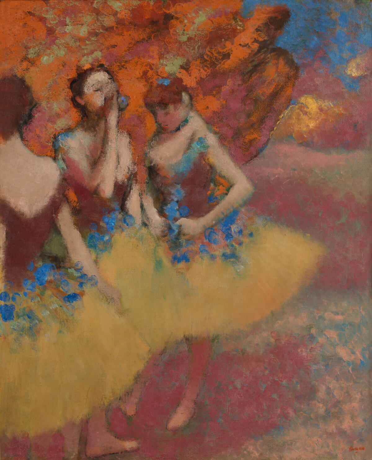 Edgar Degas, "Trois danseuses (Jupes jaunes)," circa 1899