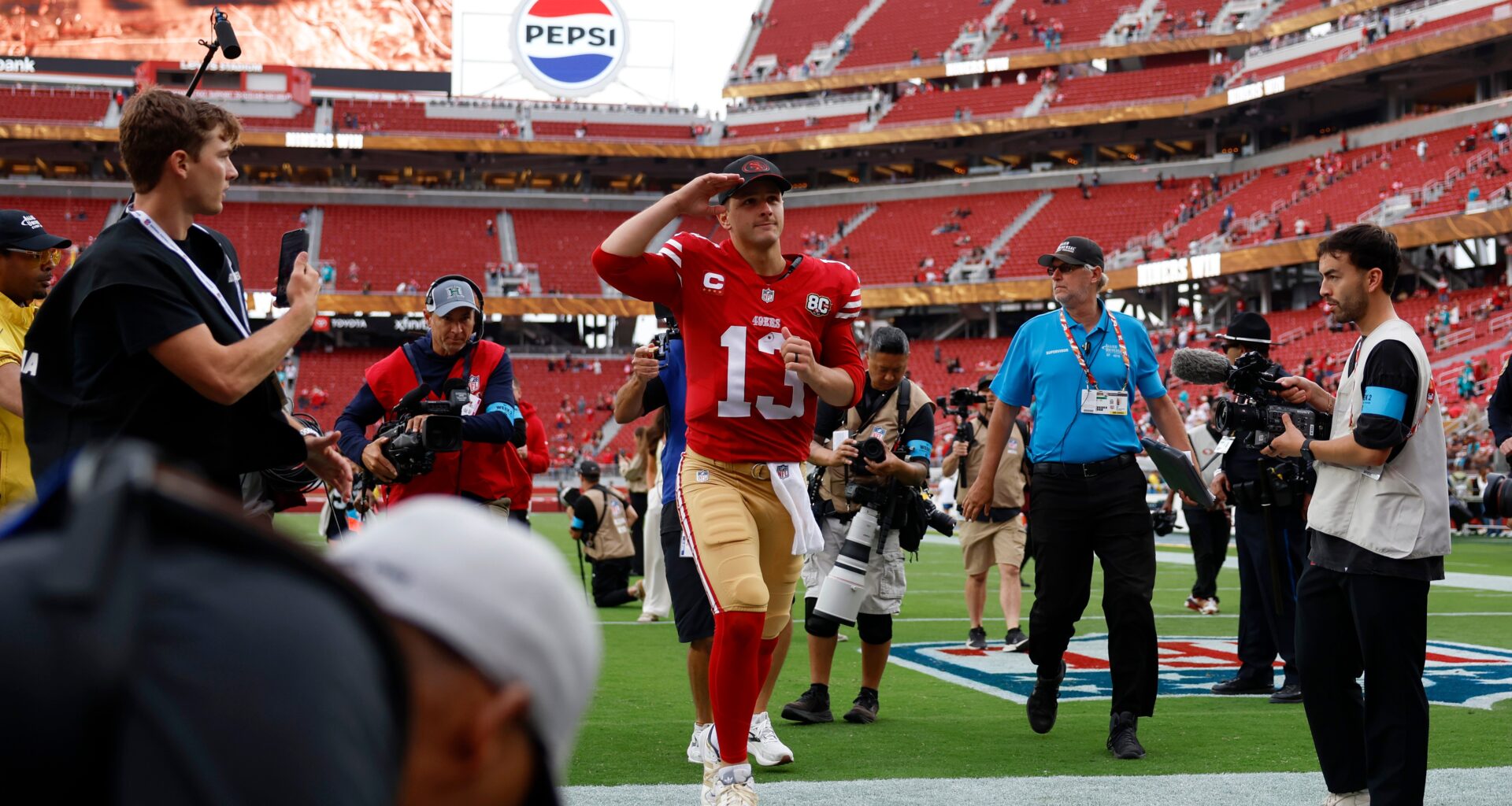 49ers' Brock Purdy draws NFL honor for historic game vs. Miami