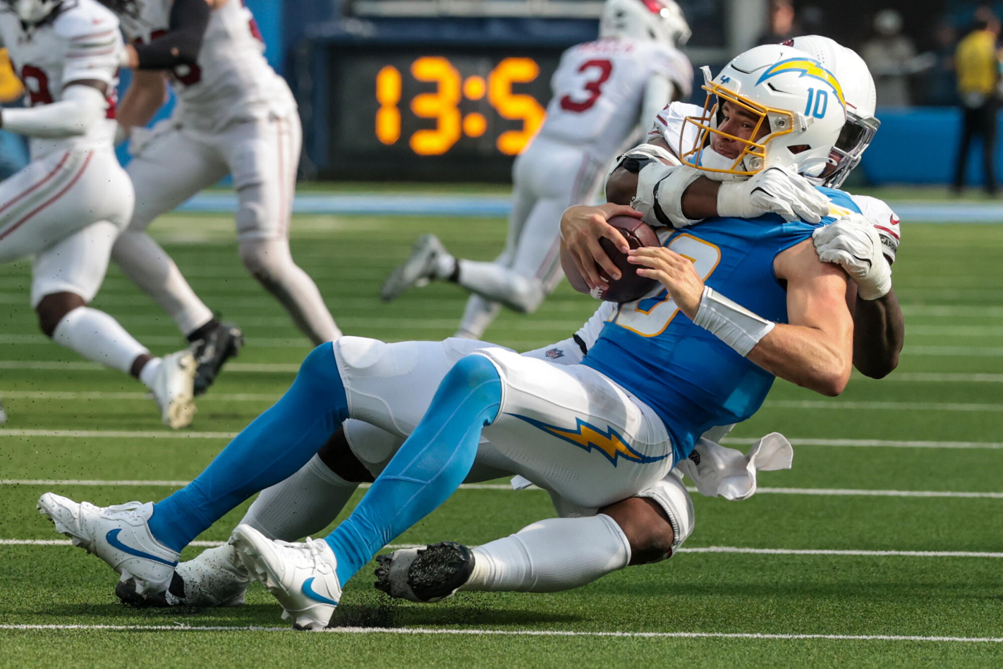Inglewood, CA - September 13, 2026: Los Angeles Chargers quarterback.