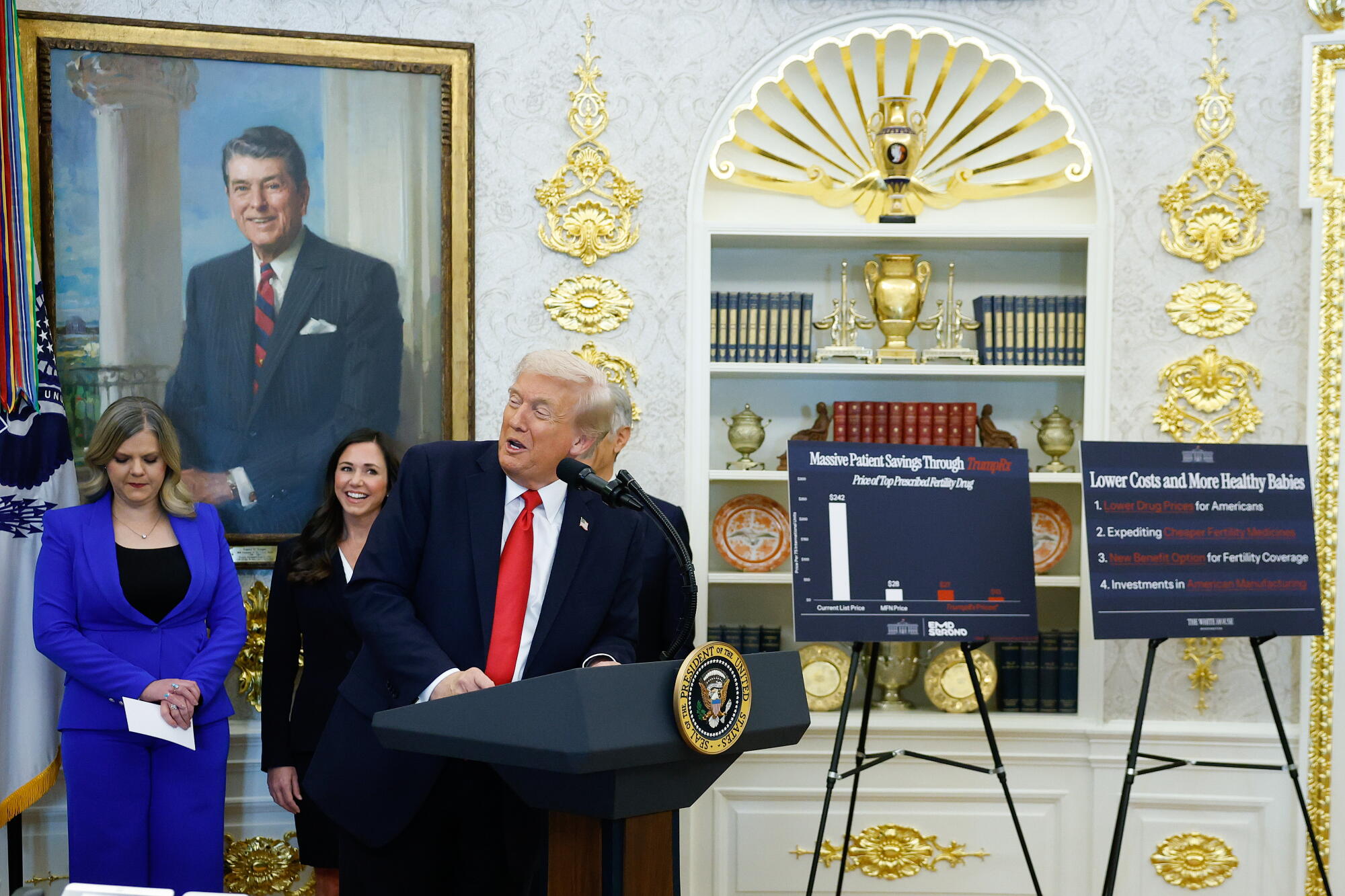 President Trump delivers remarks from the Oval Office