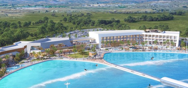 Artist's rendering of Alchemy Surf Resort, Placer County, Calif. (Inland Surf Co. / AO Architects via Placer County Planning Commission)