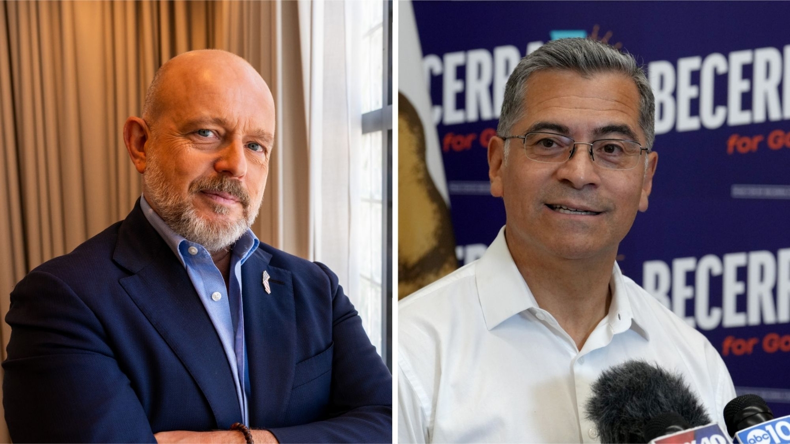 Democrat Xavier Becerra's lead over Republican Steve Hilton widens in California governor's race, new poll shows