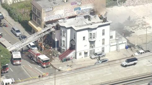 Oakland firefighters knock down multi-building fire on Webster Street, authorities say