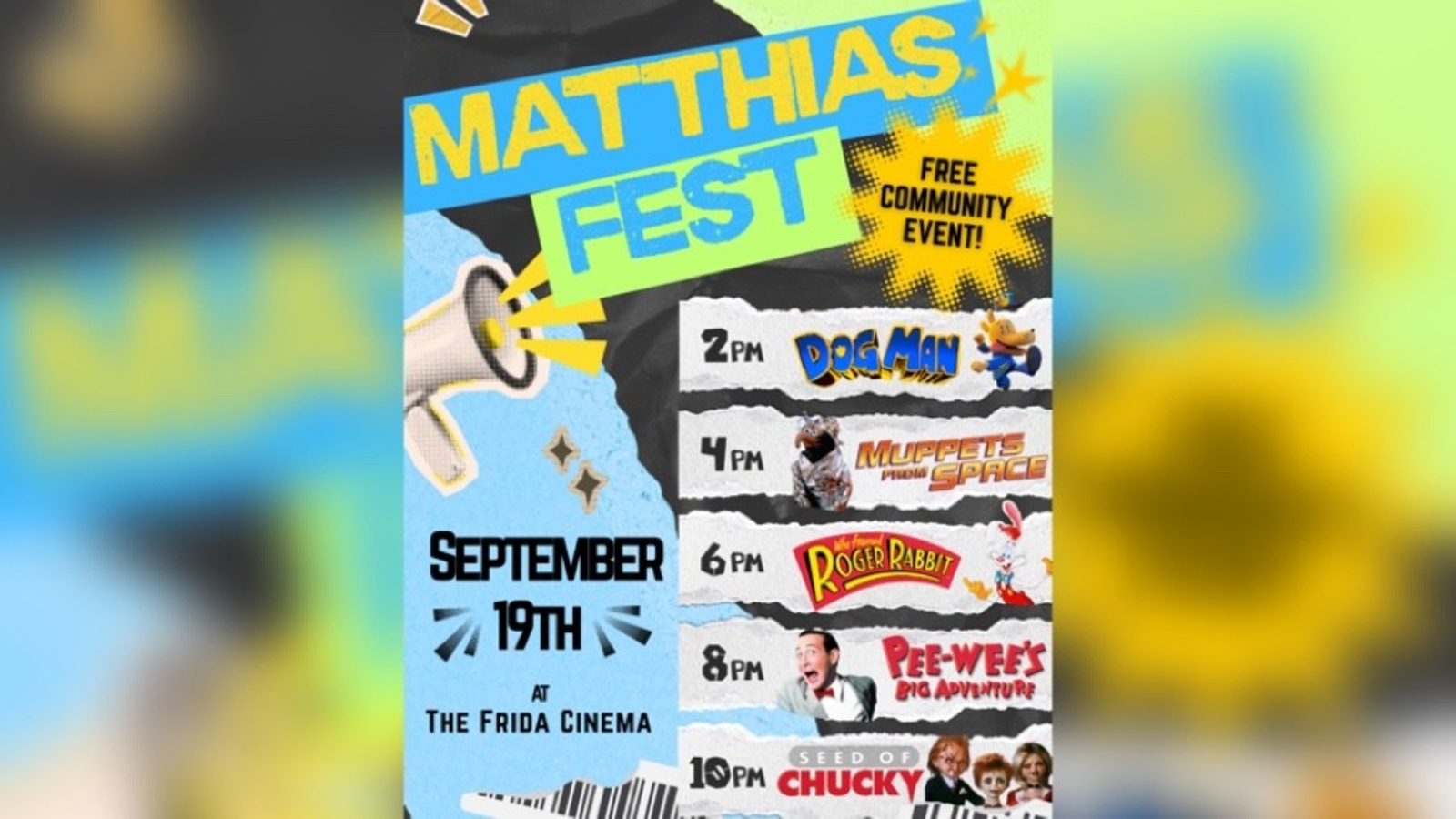 Frida Cinema to host 22-year-old movie fanatic's free Matthias Fest film festival Sept. 19 in Santa Ana, showing five free movies