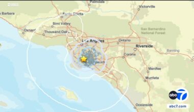 3.2-magnitude earthquake rattles Compton area of Los Angeles County overnight, USGS says