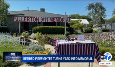 Fullerton retired firefighter marks 25 years of remembrance with growing 9/11 memorial at his home