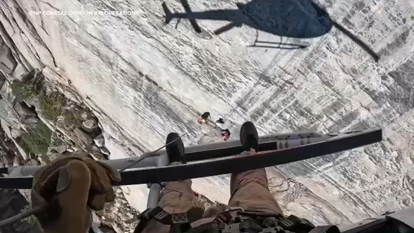 Injured climber rescued from 700-foot cliff in Sierra Nevada