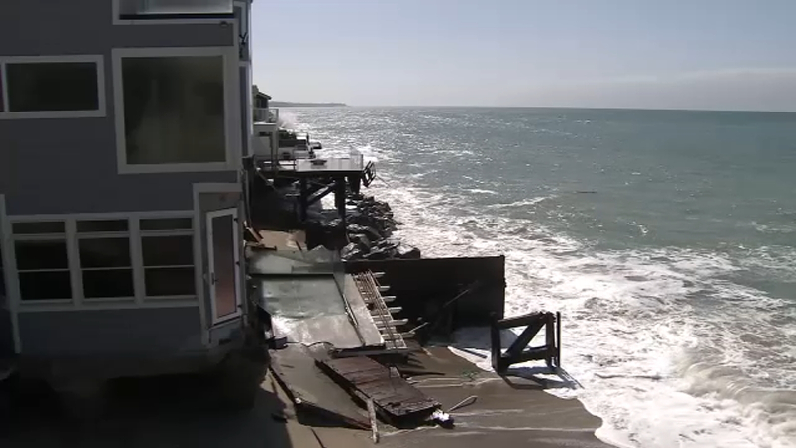 Orange County declares state of emergency after severe coastal erosion, high surf damage multiple homes