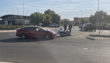 Fresno Police motorcycle officer involved in Clovis car crash, police say