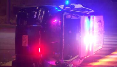 Fresno police officer hospitalized after DUI driver crashes into patrol vehicle