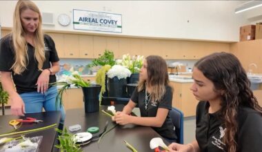 Clovis East floral design students gain real-world wedding industry experience