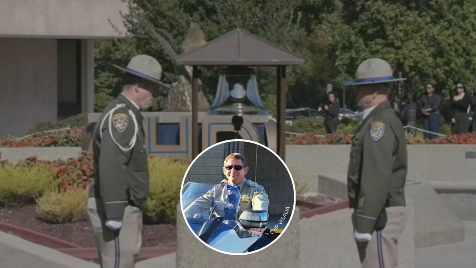 Bell toll tribute for California Highway Patrol officer Brian Liles