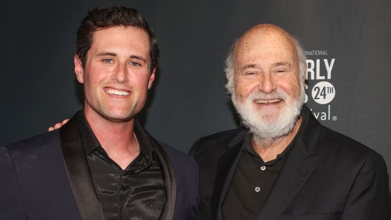 HOLLYWOOD, CALIFORNIA - MAY 03: Jake Reiner (L) and Rob Reiner (R) attend the 24th Annual Beverly Hills Film Festival - day three at TCL Chinese Theatre on May 03, 2024 in Hollywood, California. (Photo by Paul Archuleta/Getty Images)