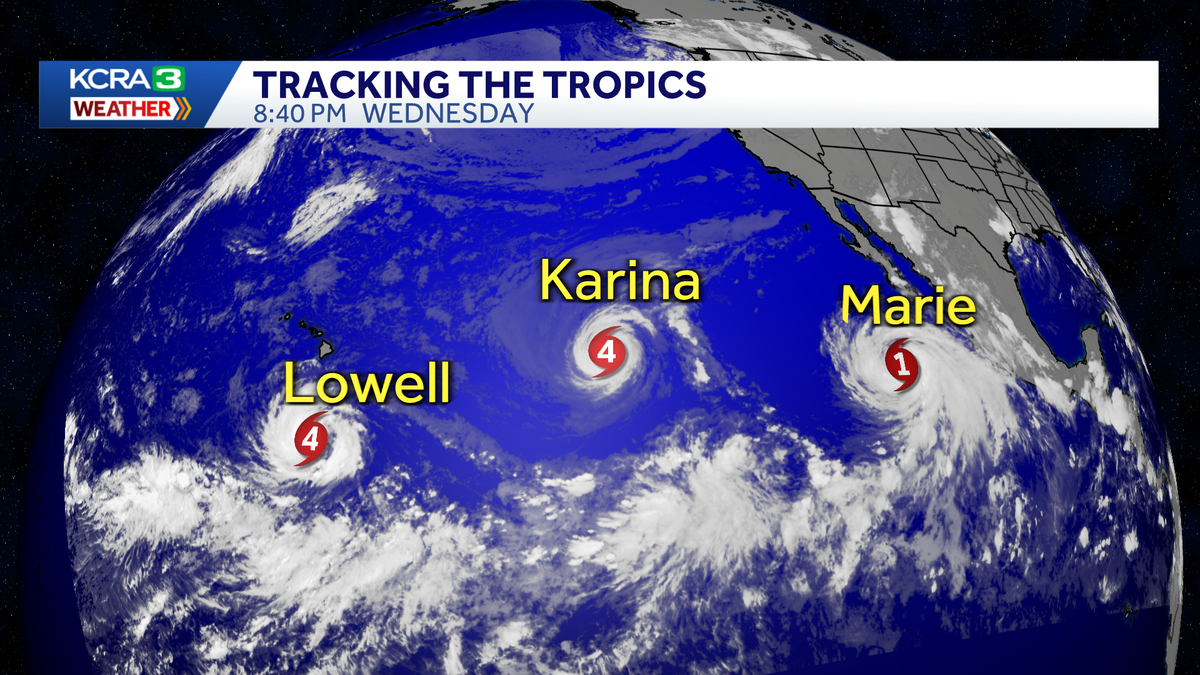 3 Pacific hurricanes: Lowell may threaten Hawaii