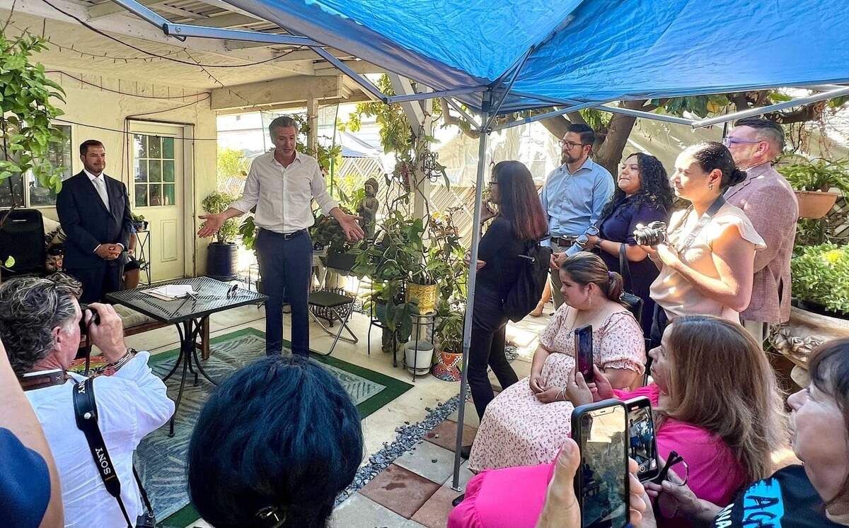 Gov. Gavin Newsom signed legislation to help fix East Orosi’s wastewater system in 2024.