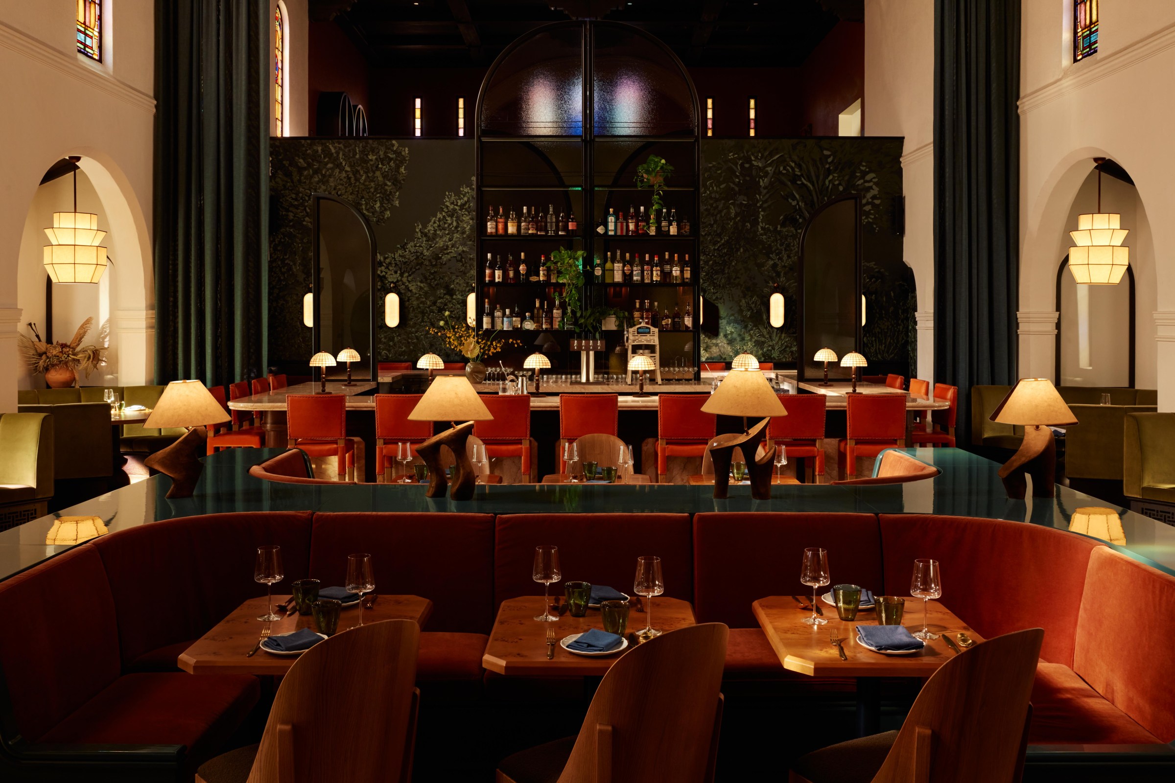 Bar and dining room view.