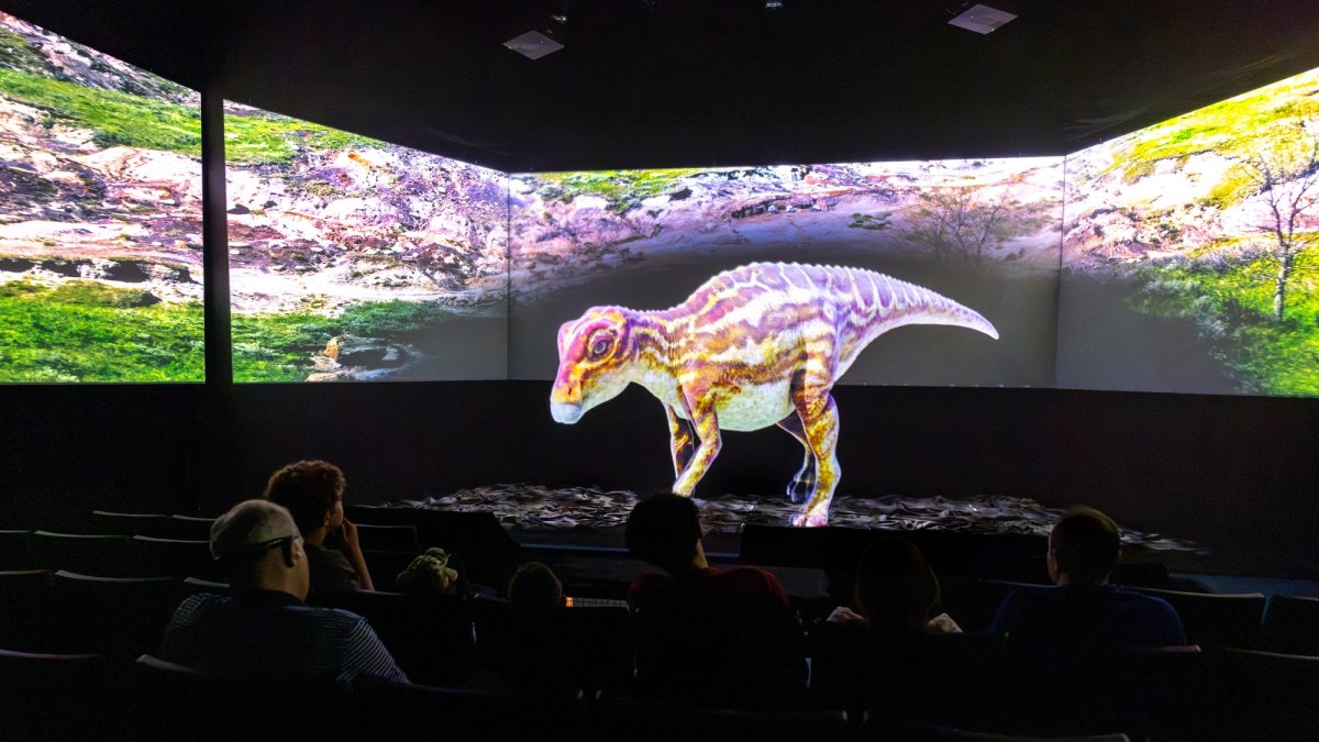 Holographic dinosaurs are ruling the Aquarium of the Pacific’s new HoloTheater – NBC Los Angeles