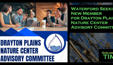 Waterford Seeking New Member for Drayton Plains Nature Center Advisory Committee