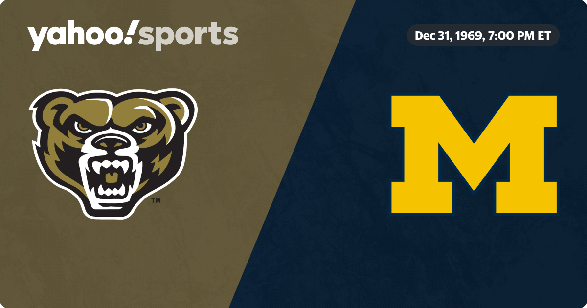 Oakland Golden Grizzlies @ Michigan Wolverines: Live game updates, stats, play-by-play