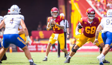 Redshirt senior quarterback Jayden Maiava will look to build off last week's success for Friday's game against Fresno State. He is pictured here in a game against San Jose State on Aug. 29.