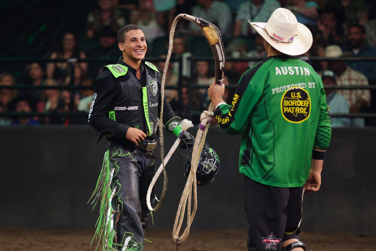 Austin Gamblers Dalton Kasel smiles during day 2 of the PBR Teams Series Saturday September 12th, 2026 at Honda Center in Anaheim, Calif. Austin Gamblers Dalton Kasel smiles during day 2 of the PBR Teams Series Saturday September 12th, 2026 at Honda Center in Anaheim, Calif.