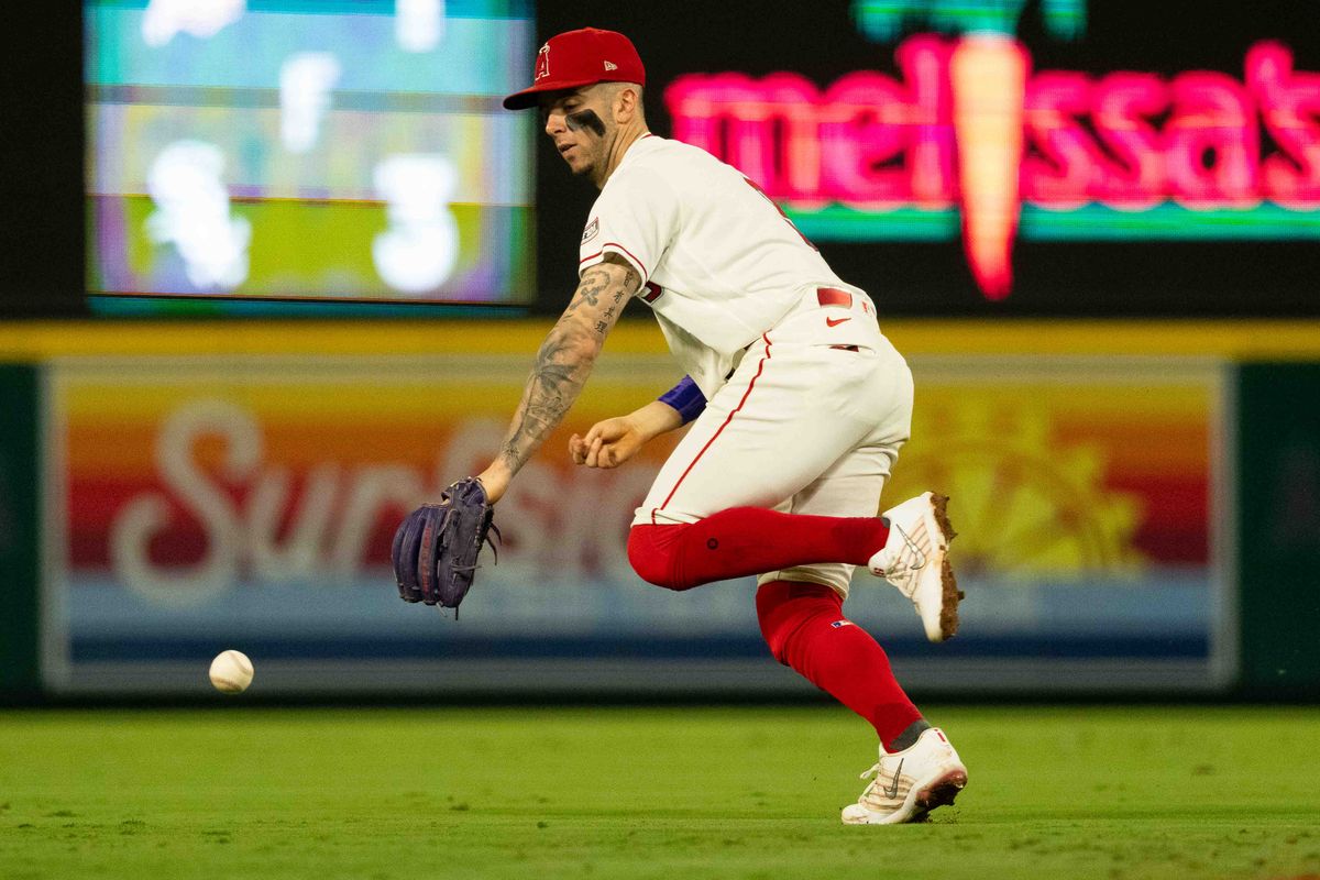 Los Angeles Angels infielder Zach Neto(9) chases down the ball during an MLB game against the Minnesota Twins on Thursday September 17th, 2026 at Angel's Stadium in Anaheim, Calif. Los Angeles Angels infielder Zach Neto(9) chases down the ball during an MLB game against the Minnesota Twins on Thursday September 17th, 2026 at Angel's Stadium in Anaheim, Calif.