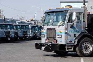 California Waste Solutions Fleet Providing Recycling Collection Service in the Bay Area