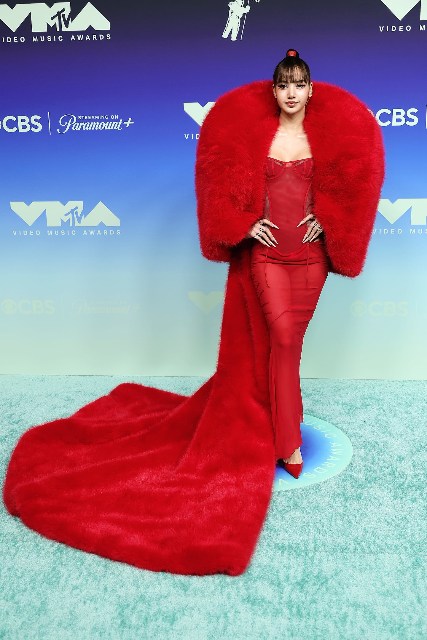 LISA attended the MTV Video Music Awards at the Peacock Theater in Los Angeles on Sept. 27.