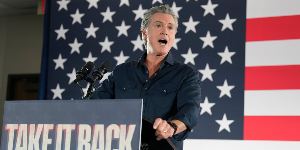 California Gov. Gavin Newsom rallies North Carolina Democrats over Labor Day weekend