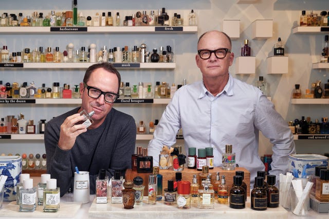 franco wright and adam eastwood in the downtown los angeles location of scent bar, a brick and mortar extension of the thriving online perfume company they cofounded, luckyscent. franco wright and adam eastwood in the downtown los angeles location of scent bar, a brick and mortar extension of the thriving online perfume company they cofounded, luckyscent.