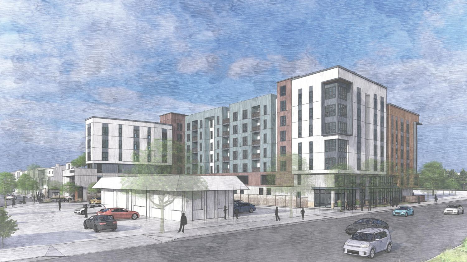 3550 El Camino Real, rendering by VMWP