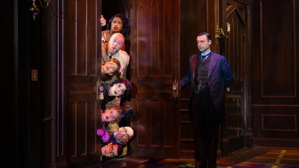 The Company of the Second North American tour of CLUE. Photo by Evan Zimmerman for MurphyMade.