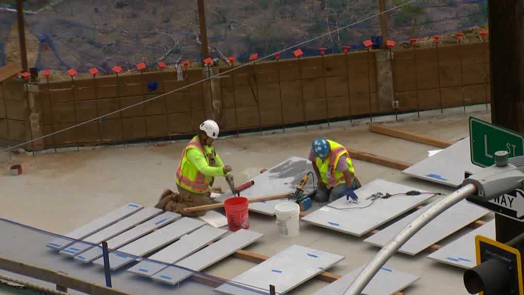 Installation of $5.2M Italian stonework begins at Capitol Annex