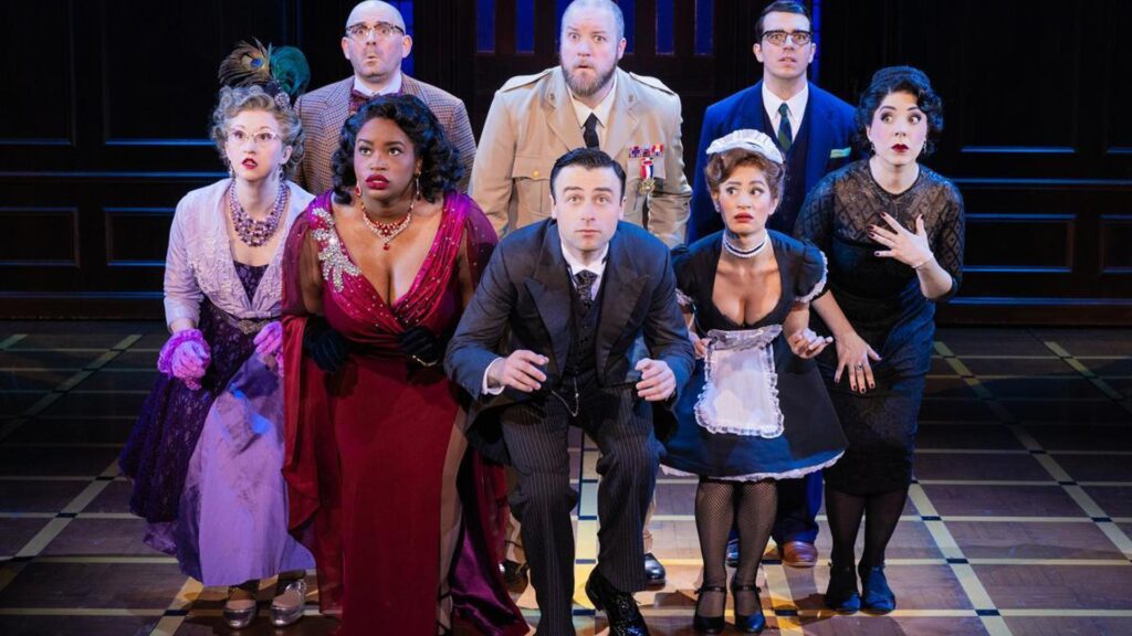 The Company of the Second North American tour of CLUE. Photo by Evan Zimmerman for MurphyMade.