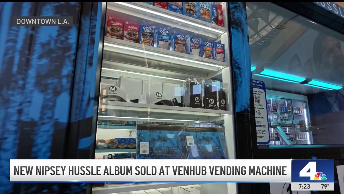 Nipsey Hussle’s estate posthumously releases album, vending machine for physical copies – NBC Los Angeles