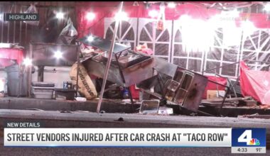 Street vendors injured after car crash at ‘Taco Row’ in Highland – NBC Los Angeles