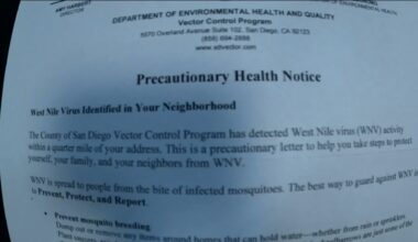 San Diego County alerts Golden Hill residents to West Nile Virus detection in neighborhood