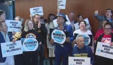 California labor unions urge Gov. Newsom to sign AI workplace protections
