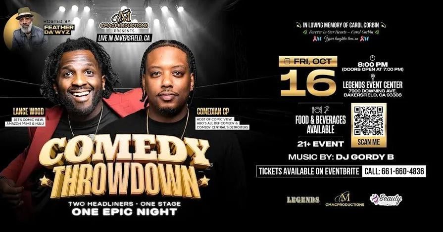 C MAC PRODUCTIONS Presents “The Comedy Throwdown” in Bakersfield | Press Releases