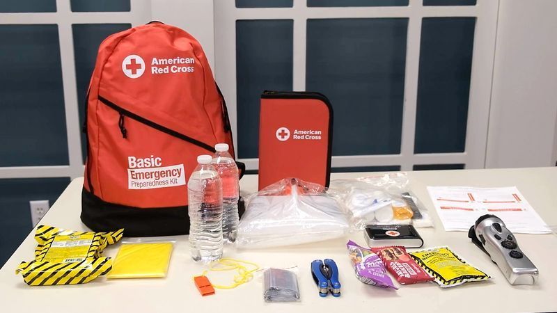 Putting together a “go bag” for your home or car can help keep you prepared for emergencies at any time. Having a go bag means you’re ready to leave quickly if disaster strikes, whether that emergency happens at home or while you’re on the road. (Image courtesy American Red Cross)