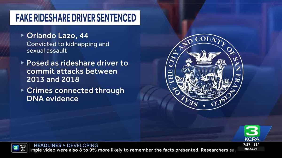 SF man sentenced to 150 years for posing as rideshare driver to assault women