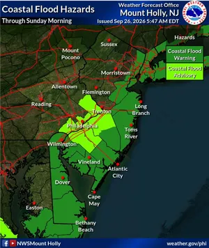 A nor'easter will bring rain, winds and potential flooding this weekend across New Jersey.