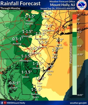 A nor'easter will bring rain, winds and potential flooding this weekend across New Jersey.