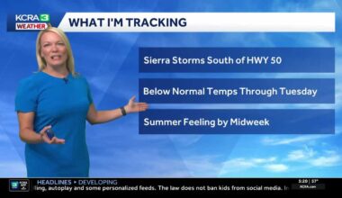 Monday NorCal Forecast: Cloudy start. Afternoon Sierra storms.