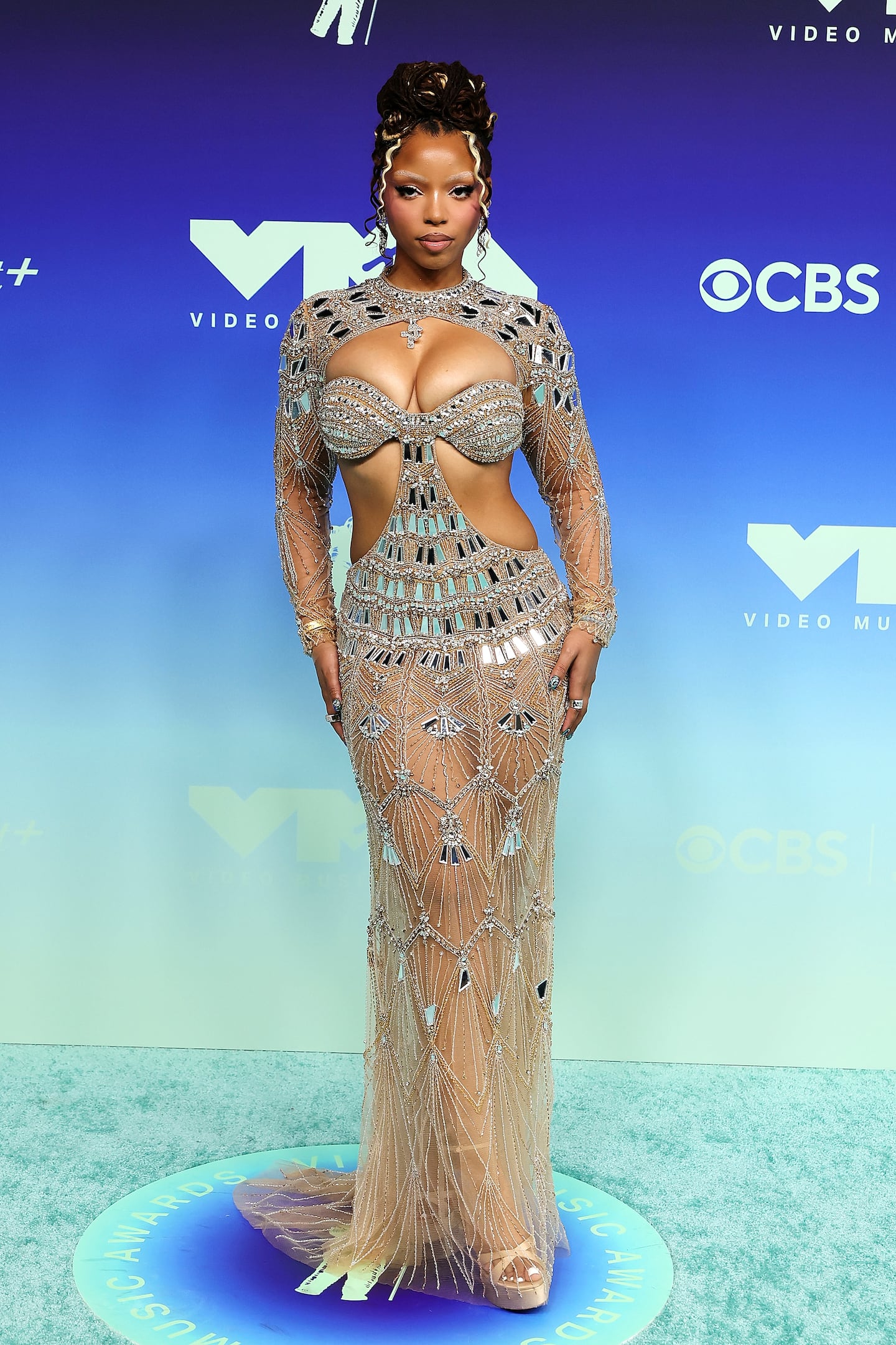 Chloe Bailey attended the MTV Video Music Awards at the Peacock Theater in Los Angeles on Sept. 27.