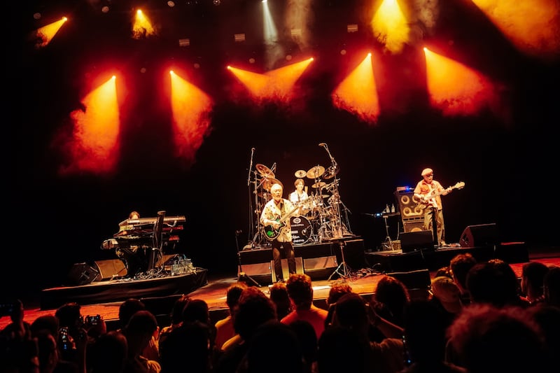 Band playing on stage