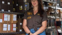 Cassandra Sotos, co-owner and CEO of AmpRx, poses for a portrait at the company's warehouse Saturday, Sept. 12, 2026, in Mt. Juliet, Tenn.