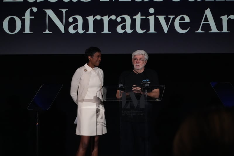 A man and a woman.